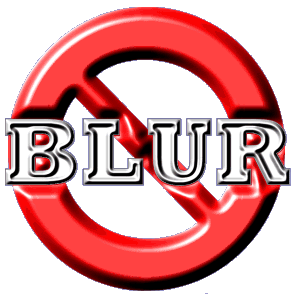No Blur Logo - When you see the logo anywhere on the site you can click it to bring you back to this home page.