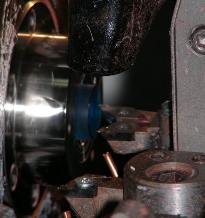 Base curve being cut